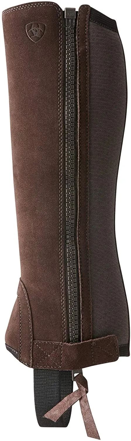 Ariat English Kid's Suede Breeze Chap, Chocolate Suede, Small Tall