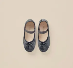 Ballet Flats in Midnight by Noralee
