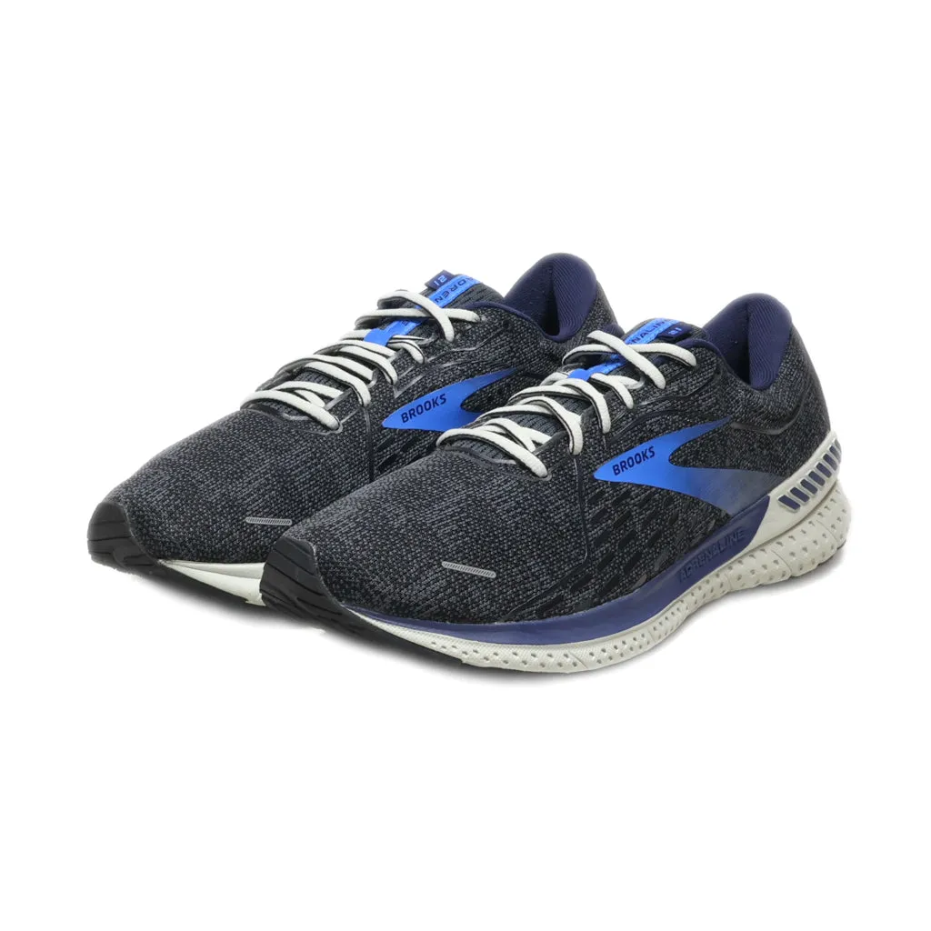 Brooks Adrenaline 21 Sport Shoes Fabric Black Colour For Men