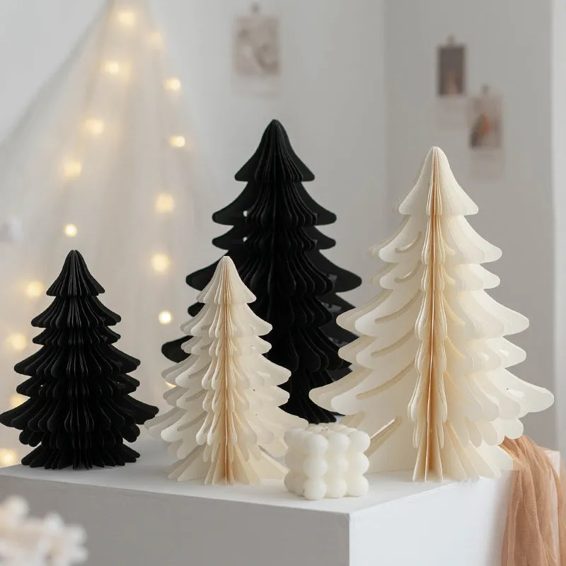Bulk Christmas Paper Tree Honeycomb Centerpiece DIY Table Centerpiece New Years Party Home Decorations Wholesale