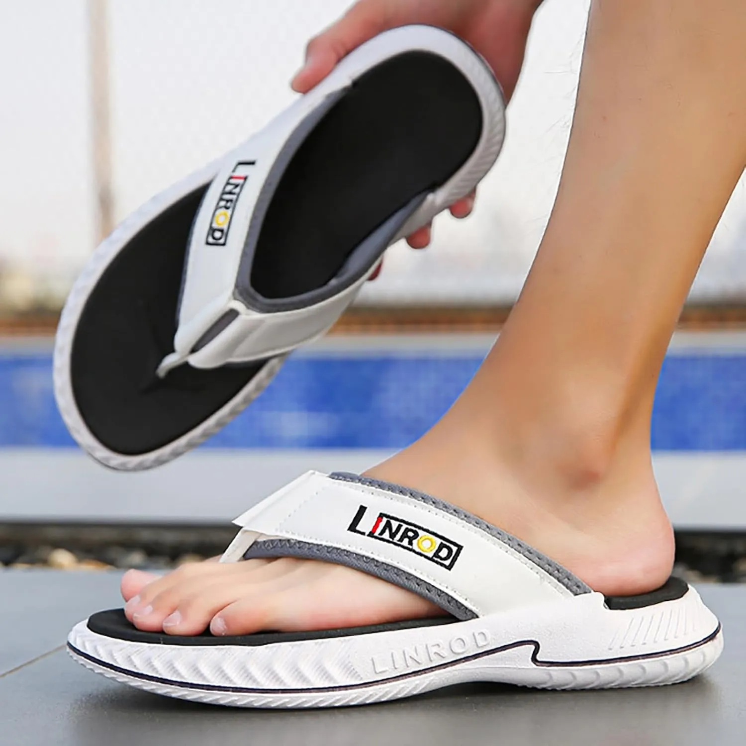 Foreign Trade Flip Flops For Men Beach Slippers For Men Summer Non Slip External Wearing With Toe Mens Ignite Men's Sandals M
