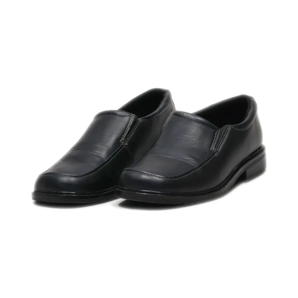 George Slip Ons Leather Black Colour For Women