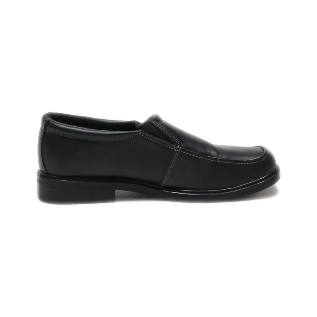 George Slip Ons Leather Black Colour For Women