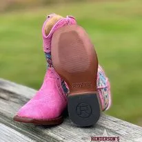 Girl's Glitter Swirl Boots by Roper ~ Pink