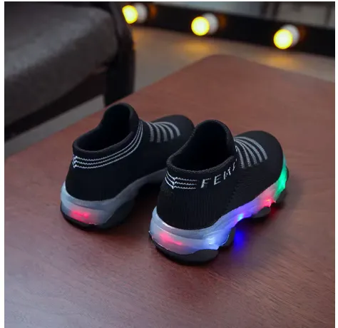 Girls Walking Sneakers - Girls Light Up Toddler Mesh Led Flashing Lightweight Walking Sneakers