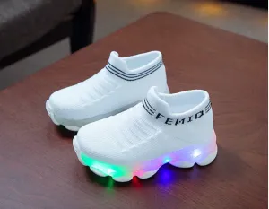Girls Walking Sneakers - Girls Light Up Toddler Mesh Led Flashing Lightweight Walking Sneakers