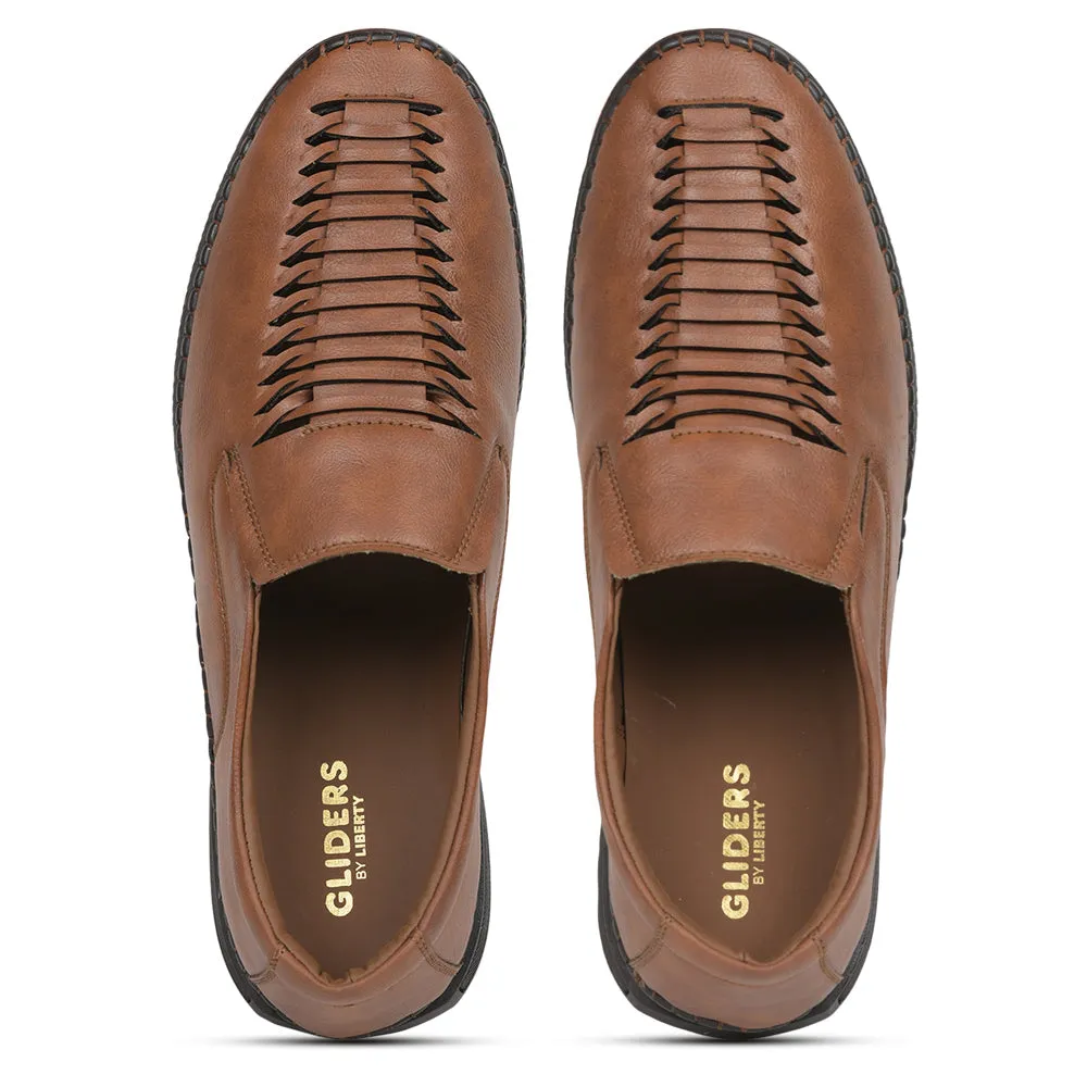 Gliders (Tan) Casual Slip on Shoes For Men SYN-43 By Liberty