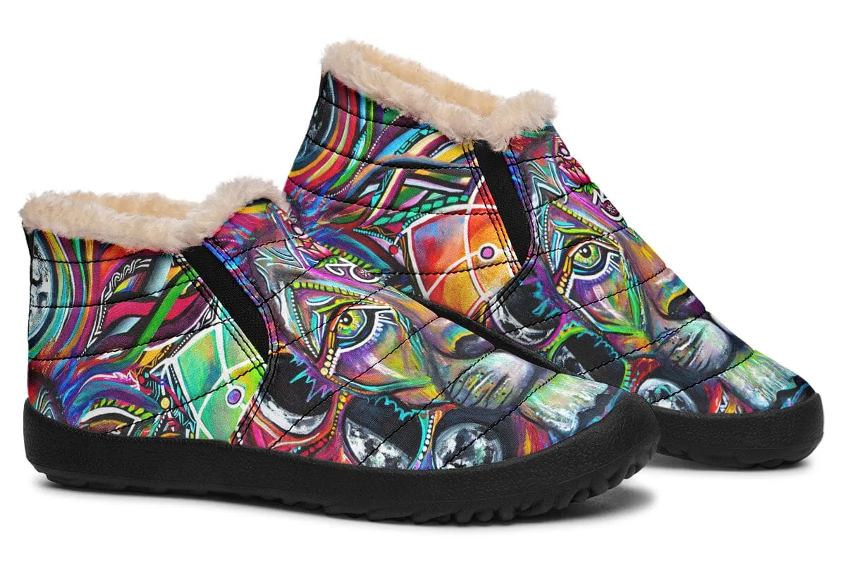 Lunar Lion Winter Slippers