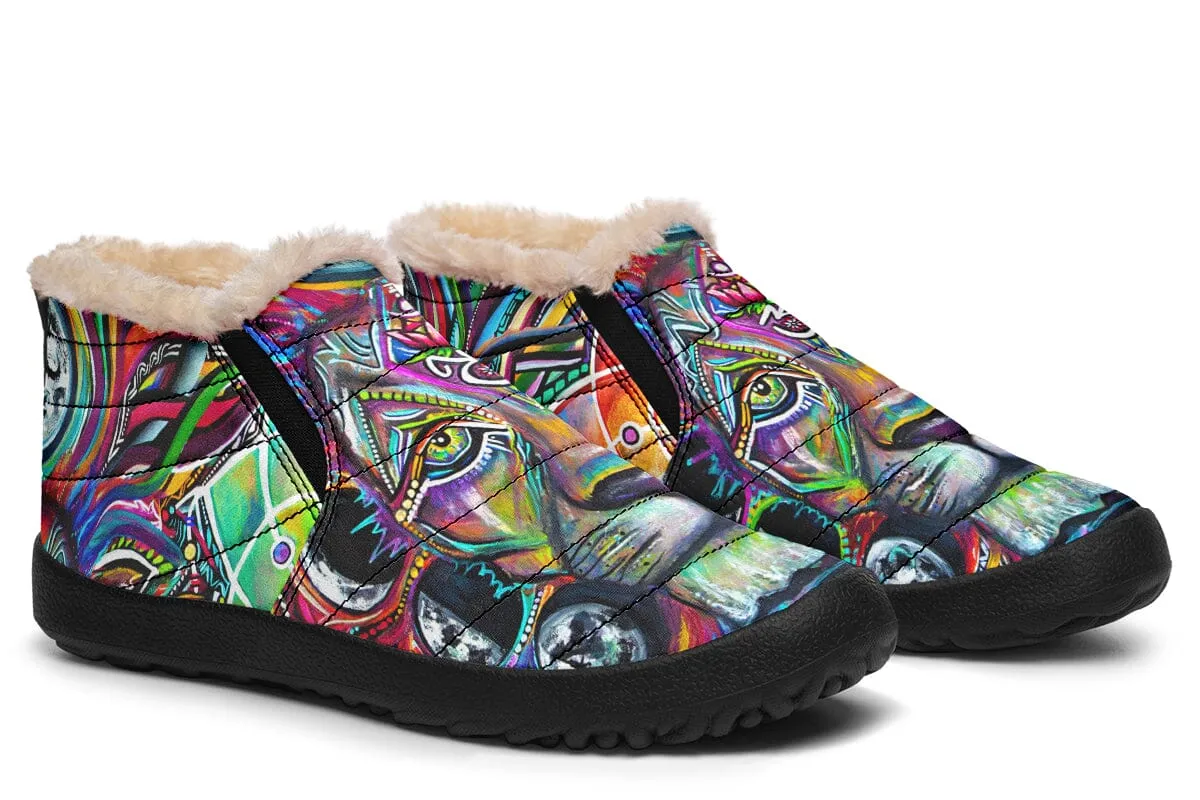 Lunar Lion Winter Slippers