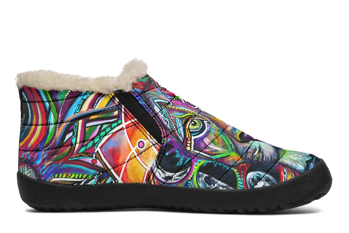 Lunar Lion Winter Slippers