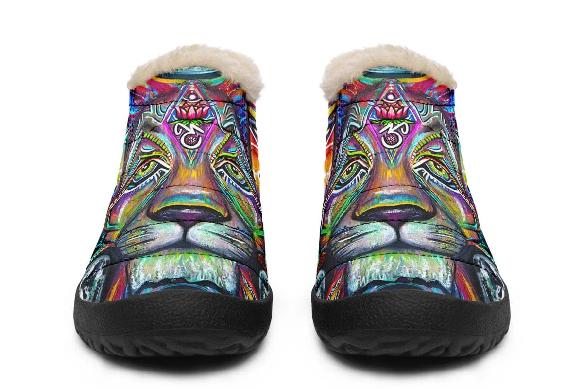 Lunar Lion Winter Slippers