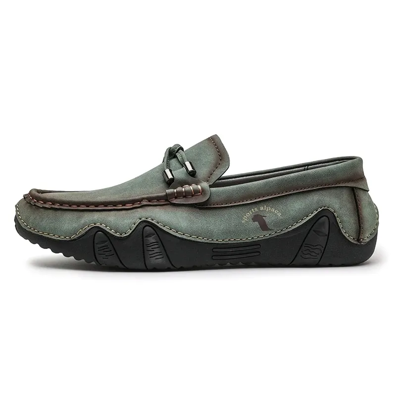 Men's Fashion Handmade Loafers / Casual Shoes Of PU Leather / Male Aesthetic Moccasins