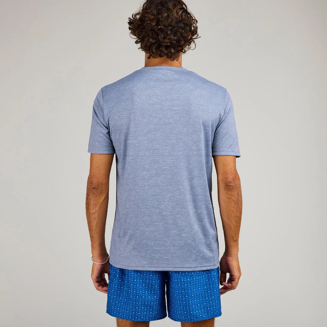 Men’s Surfing Water T-Shirt Top Short-Sleeved Anti-UV - Grey