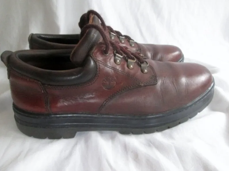 Mens TIMBERLAND WATERPROOF Leather HIKING Field Boots Trekking Shoes 10 BROWN