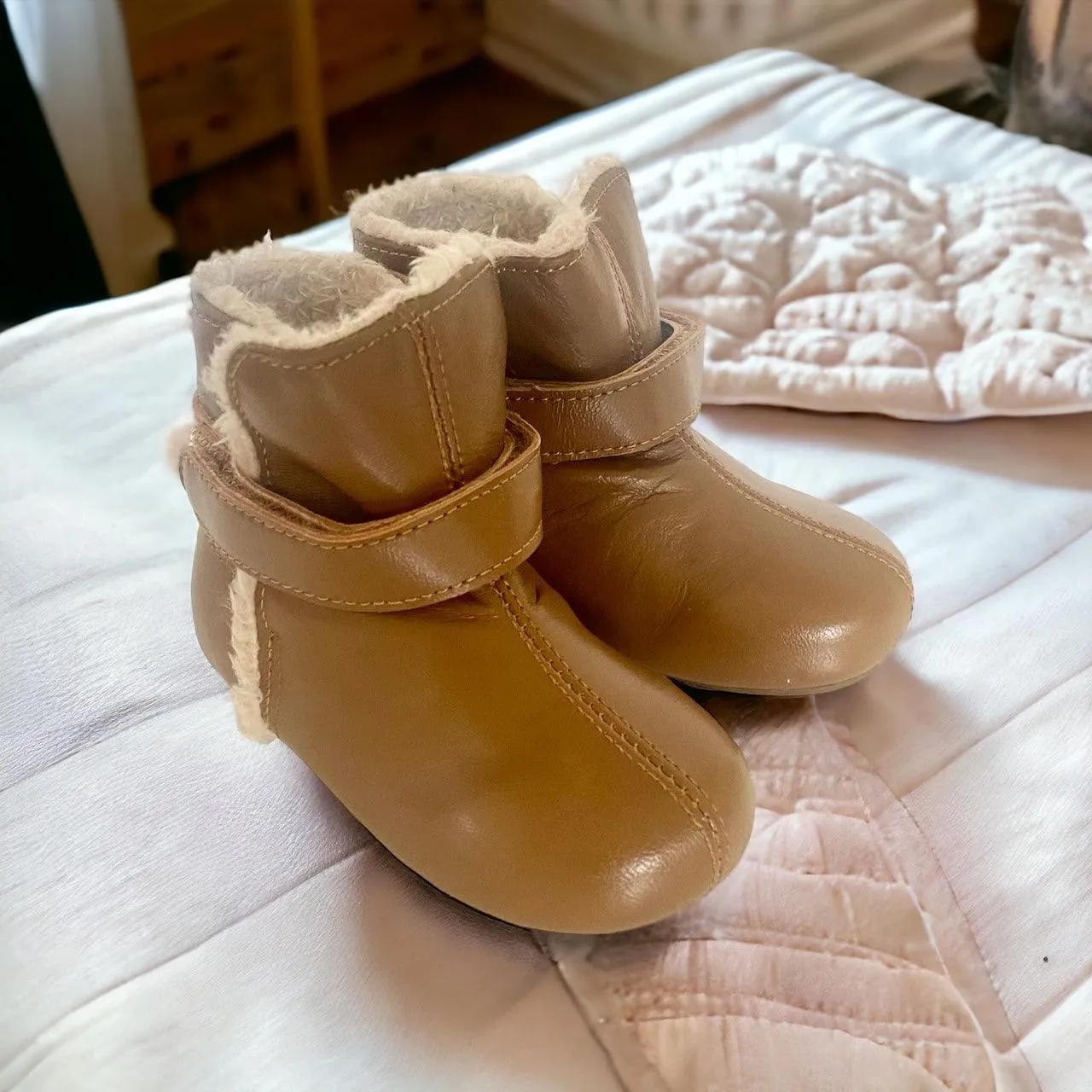 SNUG Baby & Toddler First/Pre Walker Boots Tan