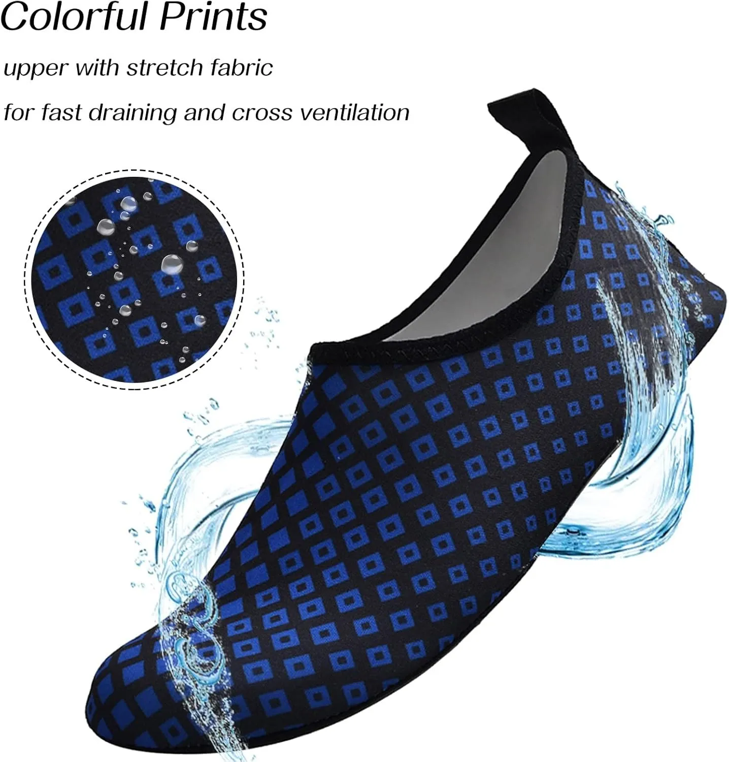 Water Shoes Men Size 9 Breathable Non Slip Athletic Water and Hiking Shoes for Women Water Shoes Wide Feet Beach Sports Quick Dry Barefoot for Beach Lake Pool Hiking Surfing Camping Size