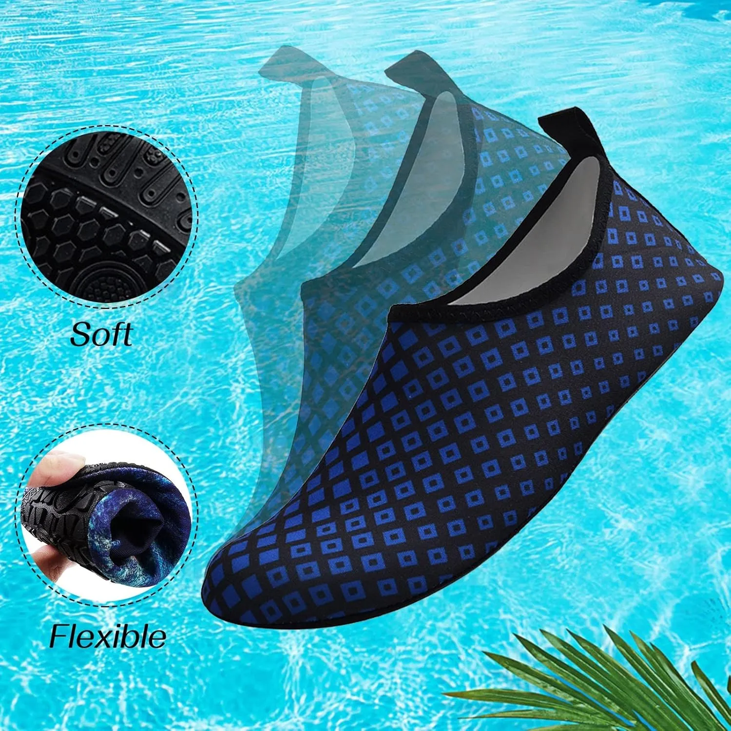 Water Shoes Men Size 9 Breathable Non Slip Athletic Water and Hiking Shoes for Women Water Shoes Wide Feet Beach Sports Quick Dry Barefoot for Beach Lake Pool Hiking Surfing Camping Size