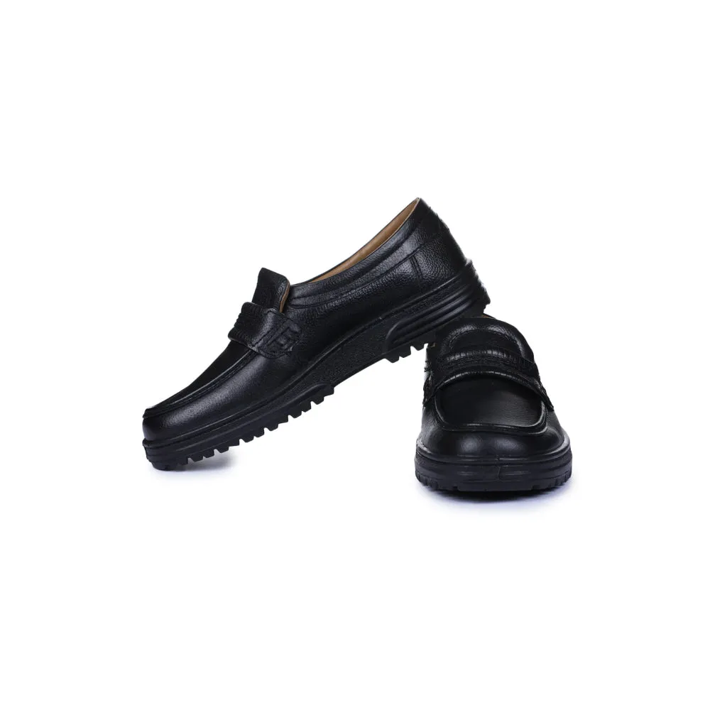 Windsor Black Formal Non Lacing Shoes For Men 7190-54 By Liberty